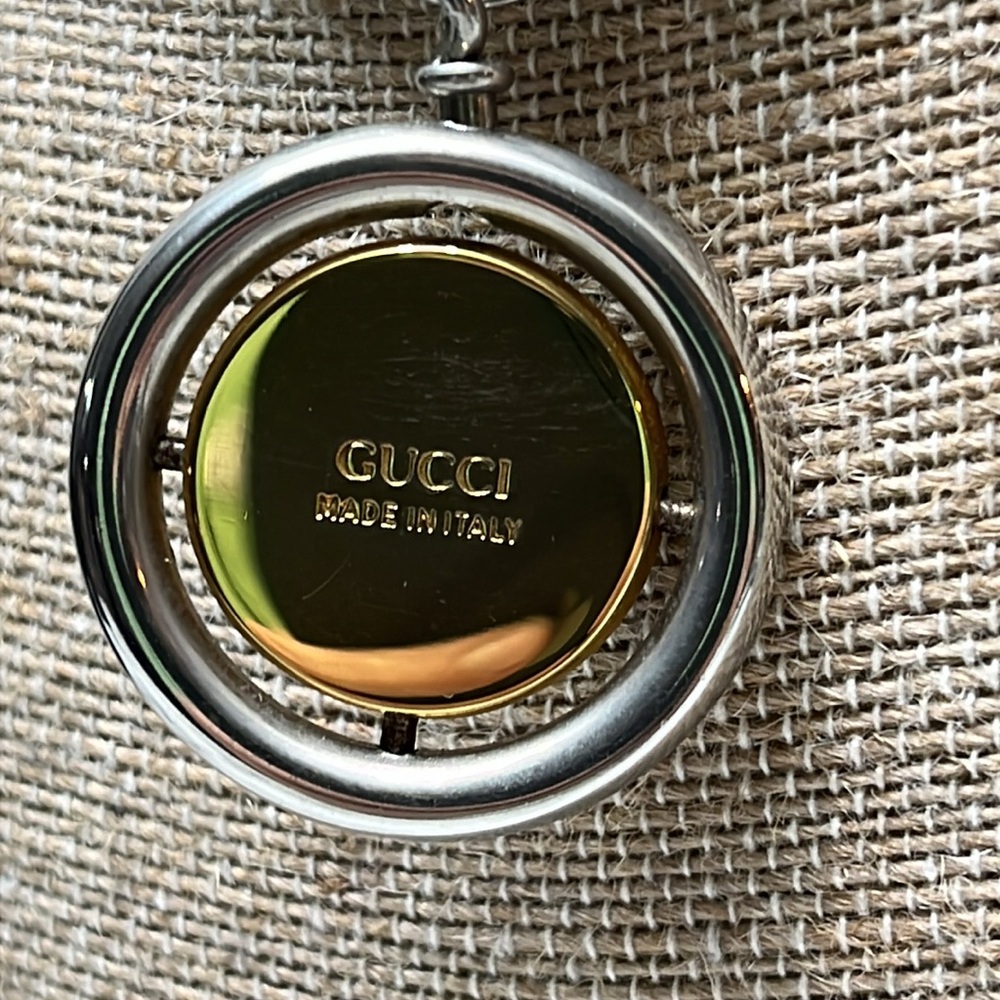 GUCCI STAINLESS STEEL PENDANT AND CHAIN. EUC - Picture 4 of 11